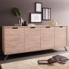 Sideboard Wohnzimmer Anrichte mit 4 Türen 206 cm Holz Kalua Palma Aktion