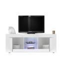 Moderner TV-Schrank Weiß Hochglanz mit 2 Türen Nolux Wh Basic Sales