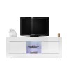 Moderner TV-Schrank Weiß Hochglanz mit 2 Türen Nolux Wh Basic Katalog