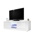 Moderner TV-Schrank Weiß Hochglanz mit 2 Türen Nolux Wh Basic Angebot