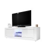 Moderner TV-Schrank Weiß Hochglanz mit 2 Türen Nolux Wh Basic Angebot