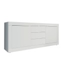 Sideboard weiß glänzend Wohnzimmer Sideboard 2 Türen 3 Schubladen Tribus Wh Basic Angebot