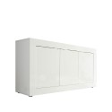 Anrichte Wohnzimmer 3-türig Sideboard 160cm Weiß Hochglanz Modis Wh Basic Angebot