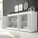 Wohnzimmer Sideboard 3 Türen Sideboard 160cm glänzend weiß Modis Wh Basic Katalog