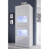 Vitrine Hochglanz Weiß modernes Design für Wohnzimmer Nina Wh Basic Sales