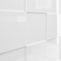 Modernes Sideboard 4 Türen glänzend weiß 241cm Dama Wh XL Rabatte