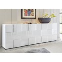 Moderne Anrichte, 4 Türen, Hochglanz Weiß, 241 cm, Dama Wh XL Katalog