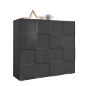 Moderne hohe Anrichte Wohnzimmer-Schrank 2 Türen 121cm Dama Lola Rt Angebot