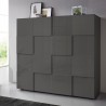 Moderne hohe Anrichte Wohnzimmer-Schrank 2 Türen 121cm Dama Lola Rt Rabatte