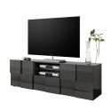 Mobile TV-Ständer, anthrazit, Wohnzimmer, 2 Türen, Schublade Tecum Rt Dama Angebot
