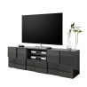 Mobile TV-Ständer, anthrazit, Wohnzimmer, 2 Türen, Schublade Tecum Rt Dama Angebot