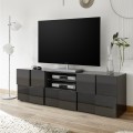 Mobile TV-Ständer, anthrazit, Wohnzimmer, 2 Türen, Schublade Tecum Rt Dama Aktion