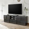 Mobile TV-Ständer, anthrazit, Wohnzimmer, 2 Türen, Schublade Tecum Rt Dama Aktion