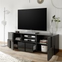 Mobile TV-Ständer, anthrazit, Wohnzimmer, 2 Türen, Schublade Tecum Rt Dama Auswahl