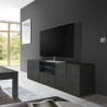 Mobile TV-Ständer, anthrazit, Wohnzimmer, 2 Türen, Schublade Tecum Rt Dama Modell