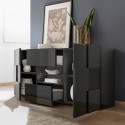Moderne Anrichte Wohnzimmer Anthrazit Hochglanz 2 Türen 2 Schubladen Dama Rt M Lagerbestand