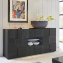 Moderne Anrichte Wohnzimmer Anthrazit Hochglanz 2 Türen 2 Schubladen Dama Rt M Katalog