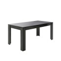Moderner Esstisch 180x90cm Hochglanz Anthrazit Pandor Dama Angebot