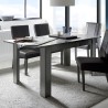Moderner ausziehbarer Tisch 90x137-185cm hochglanz Anthrazit Fly Dama Aktion