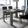 Moderner ausziehbarer Tisch 90x137-185cm hochglanz Anthrazit Fly Dama Sales