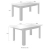 Moderner ausziehbarer Tisch 90x137-185cm hochglanz Anthrazit Fly Dama Katalog