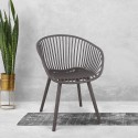 Moderner Stuhl mit Armlehnen für Esszimmer, Garten, Küche Philis Verkauf