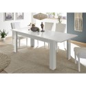 Moderner ausziehbarer Tisch Hochglanz Weiß 90x137-185cm Lit Amalfi Katalog