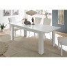 Moderner ausziehbarer Tisch Hochglanz Weiß 90x137-185cm Lit Amalfi Katalog