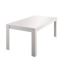 Moderner ausziehbarer Tisch Hochglanz Weiß 90x137-185cm Lit Amalfi Angebot