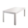 Moderner ausziehbarer Tisch Hochglanz Weiß 90x137-185cm Lit Amalfi Angebot