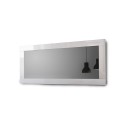 Glänzend weißer Spiegel 75x170cm Wand Eingang Wohnzimmer Miro Amalfi Aktion