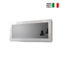 Glänzend weißer Spiegel 75x170cm Wand Eingang Wohnzimmer Miro Amalfi Verkauf
