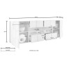Wohnzimmerschrank 241cm aus Eichenholz mit 2 Türen und 4 Schubladen Dama Sm L Katalog