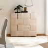 Hohe Anrichte aus Holz mit 2 Türen im Schachbrettmuster Dama Lola Sm Katalog