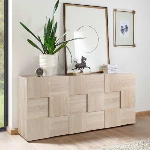 Design-Sideboard Wohnzimmer Küche 181cm Holz 3 Türen Dama Sm S Aktion