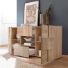 Sideboard Wohnzimmer 2 Türen 2 Schubladen aus Holz modernes Design Dama Sm Sales