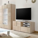 121cm Eichenholz-TV-Schrank mit Tür und Schublade Petite Sm Dama Sales