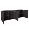 Moderne Design-Anrichte 241cm 4 Türen Hochglanz Grau Prisma Rt XL Sales