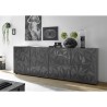 Moderne Design-Anrichte 241cm 4 Türen Hochglanz Grau Prisma Rt XL Katalog