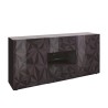 Modernes Sideboard 2 Türen 2 Schubladen glänzend grau 181cm Prisma Rt M Verkauf
