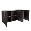 Moderne graue Hochglanz-Kommode mit 3 Türen für Küche oder Wohnzimmer Prisma Rt S Sales