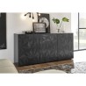 Sideboard 3 Türen glänzend grau modernes Sideboard Küche Wohnzimmer Prisma Rt S Rabatte