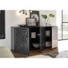 Moderne graue Hochglanz-Kommode mit 3 Türen für Küche oder Wohnzimmer Prisma Rt S Katalog
