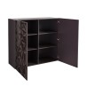 Hochschrank mit 2 Türen, modernes Design, Hochglanz Grau Prisma Tet Rt Katalog
