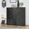 Hochschrank mit 2 Türen, modernes Design, Hochglanz Grau Prisma Tet Rt Lagerbestand
