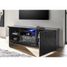 Moderner grauer TV-Schrank mit 2 Türen und 1 Schublade Alis Rt Prisma Rabatte