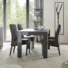 Moderner Esszimmertisch in Hochglanz Grau 180x90cm Uxor Prisma Sales