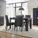 Moderner Esszimmertisch in Hochglanz Grau 180x90cm Uxor Prisma Katalog