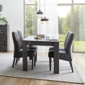 Moderner Esszimmertisch in Hochglanz Grau 180x90cm Uxor Prisma Lagerbestand