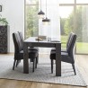 Moderner Esszimmertisch in Hochglanz Grau 180x90cm Uxor Prisma Lagerbestand